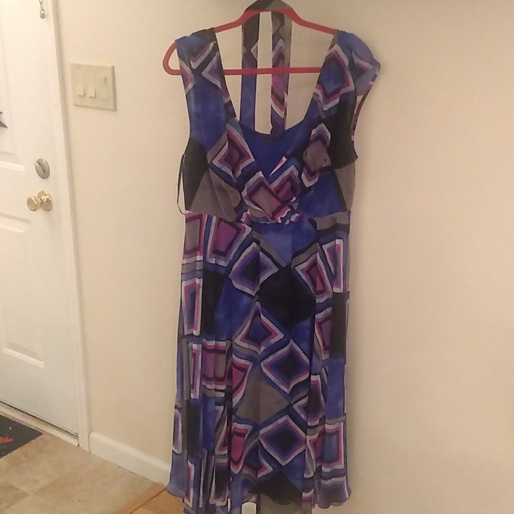 Size 14/16 purple mid-calf length dress